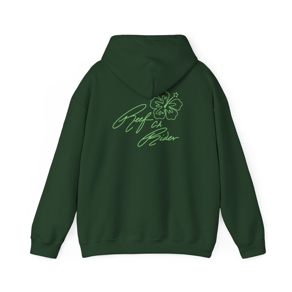 Reef Rider - Tropical Floral Hoodie, Comfortable Unisex Sweatshirt
