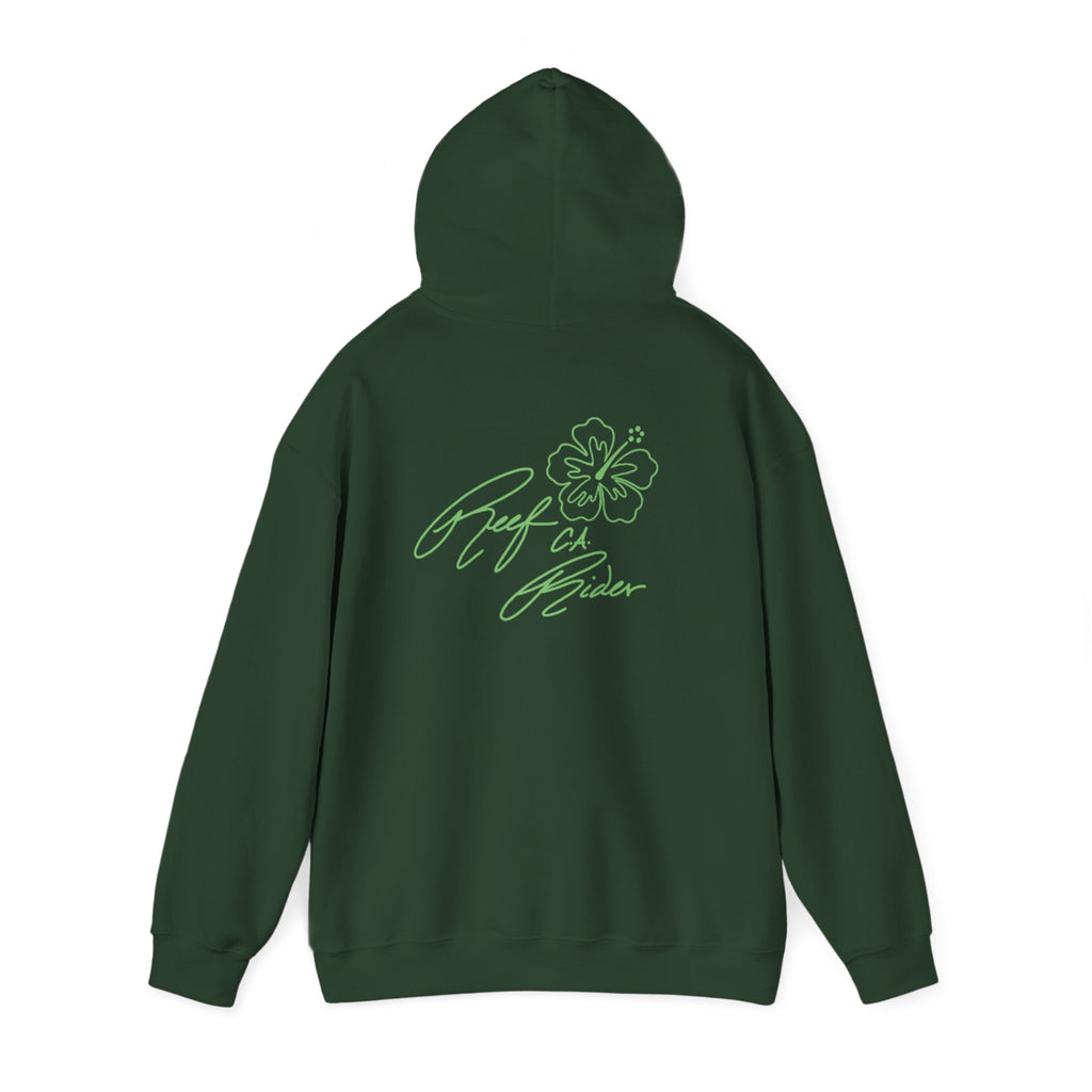 Reef Rider - Tropical Floral Hoodie, Comfortable Unisex Sweatshirt