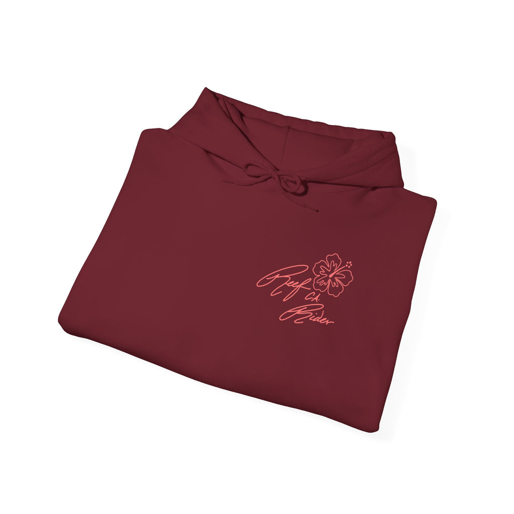 Reef Rider - Tropical Floral Hoodie, Comfortable Unisex Sweatshirt