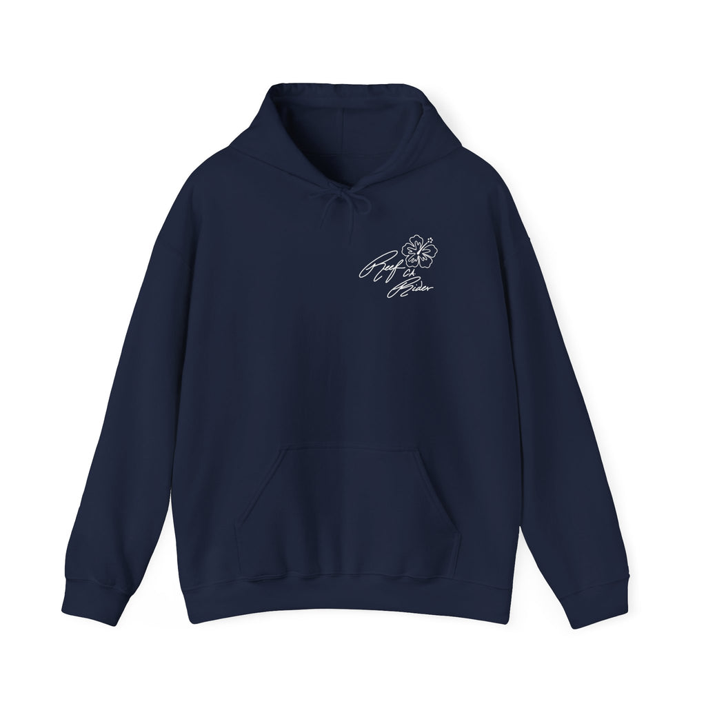 Reef Rider - Tropical Floral Hoodie, Comfortable Unisex Sweatshirt