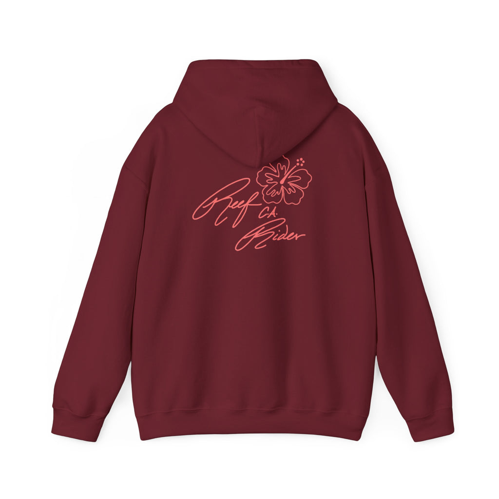 Reef Rider - Tropical Floral Hoodie, Comfortable Unisex Sweatshirt